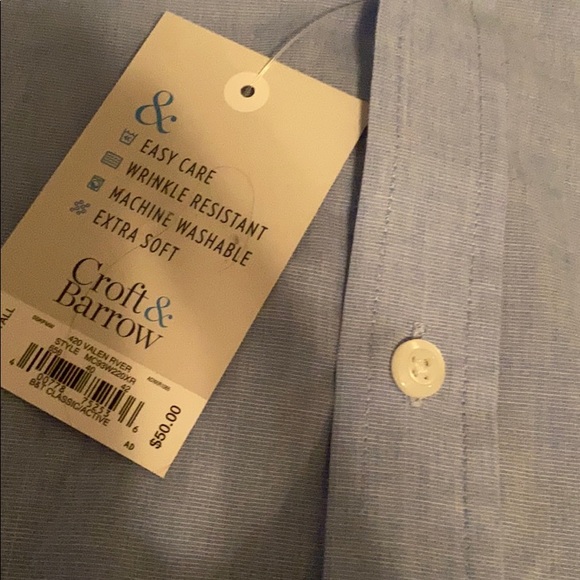 Large Tall Casual Button Down Shirt Brand New! - Picture 3 of 3